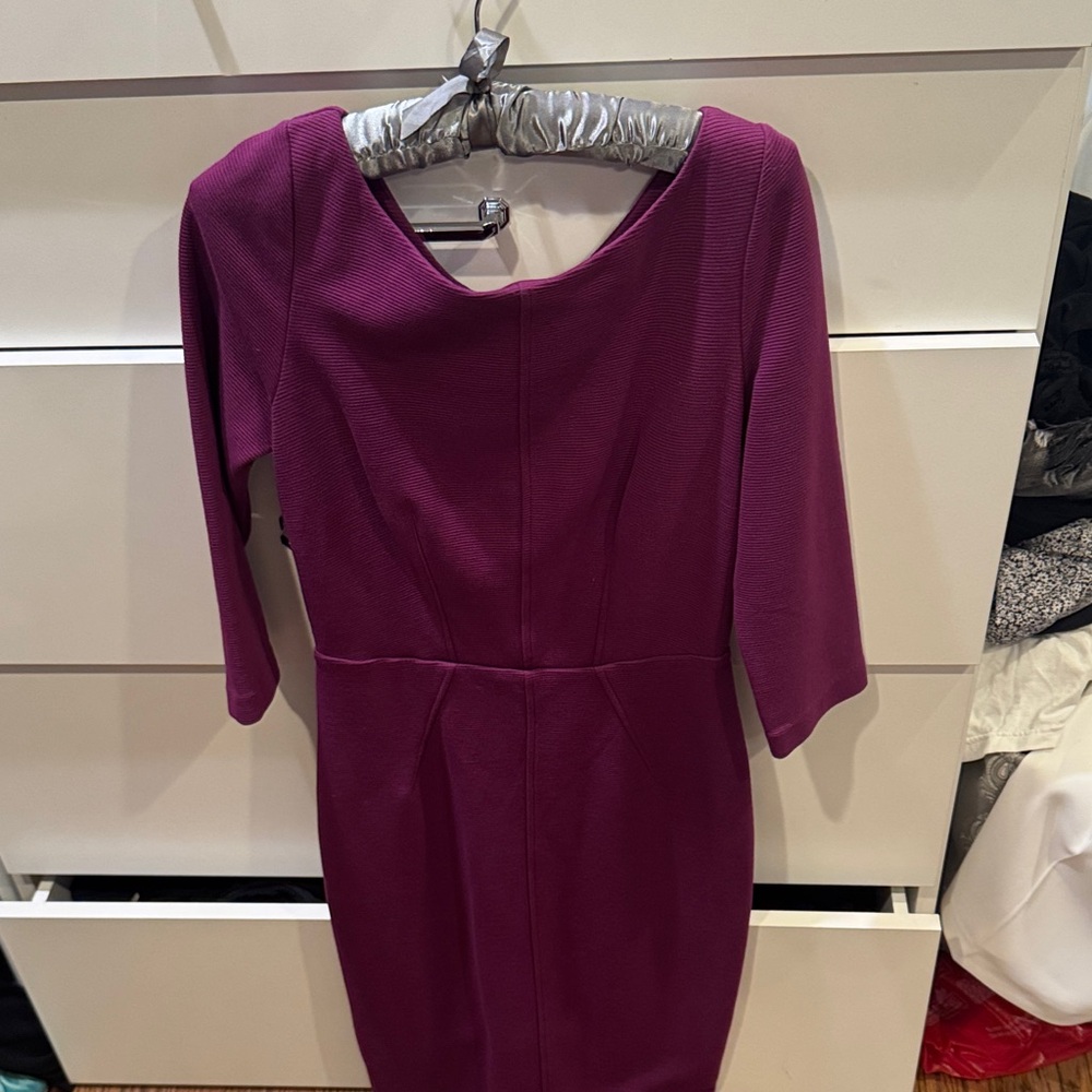 Boden Rich Purple Long Sleeve Dress